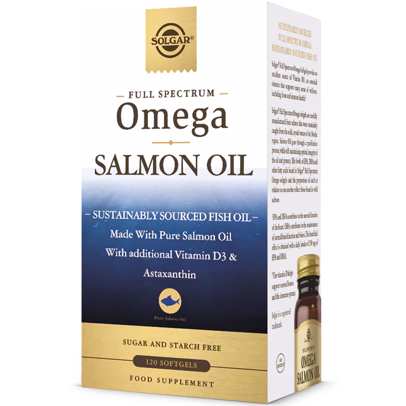 Solgar Salmon Oil Box benecure διατροφή, συμπληρώματα διατροφής, επιθέματα κατακλίσεων, οξυγονοθεραπεία, συσκευές cpap