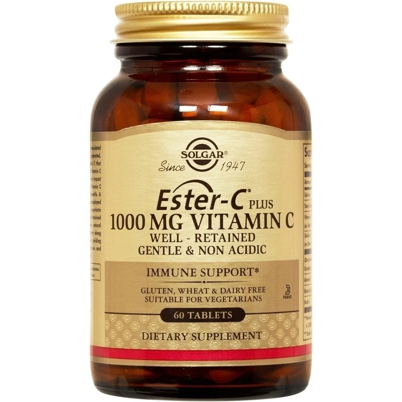 ESTER C 1000 Solgar Ester C 1000mg - Βιταμίνη C Υψηλής Απορρόφησης Βραδείας Αποδέσμευσης - Δοχείο Με Ταμπλέτες - Image 1