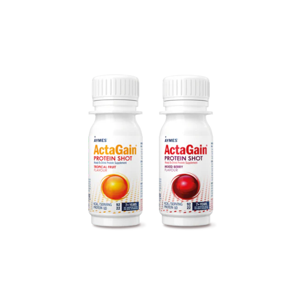 actagain-protein-shot-flavors Actagain Protein Shot - Συμπλήρωμα Διατροφής Υψηλής Περιεκτικότητας Σε Πρωτεΐνη 60ml - Image 1