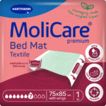 Hartmann MoliCare® Premium Bed Mat Τextile With Wings - Υποσέντονο Πολλαπλών Χρήσεων Με Φτερά Πλενόμενο 85x90cm 1τμχ