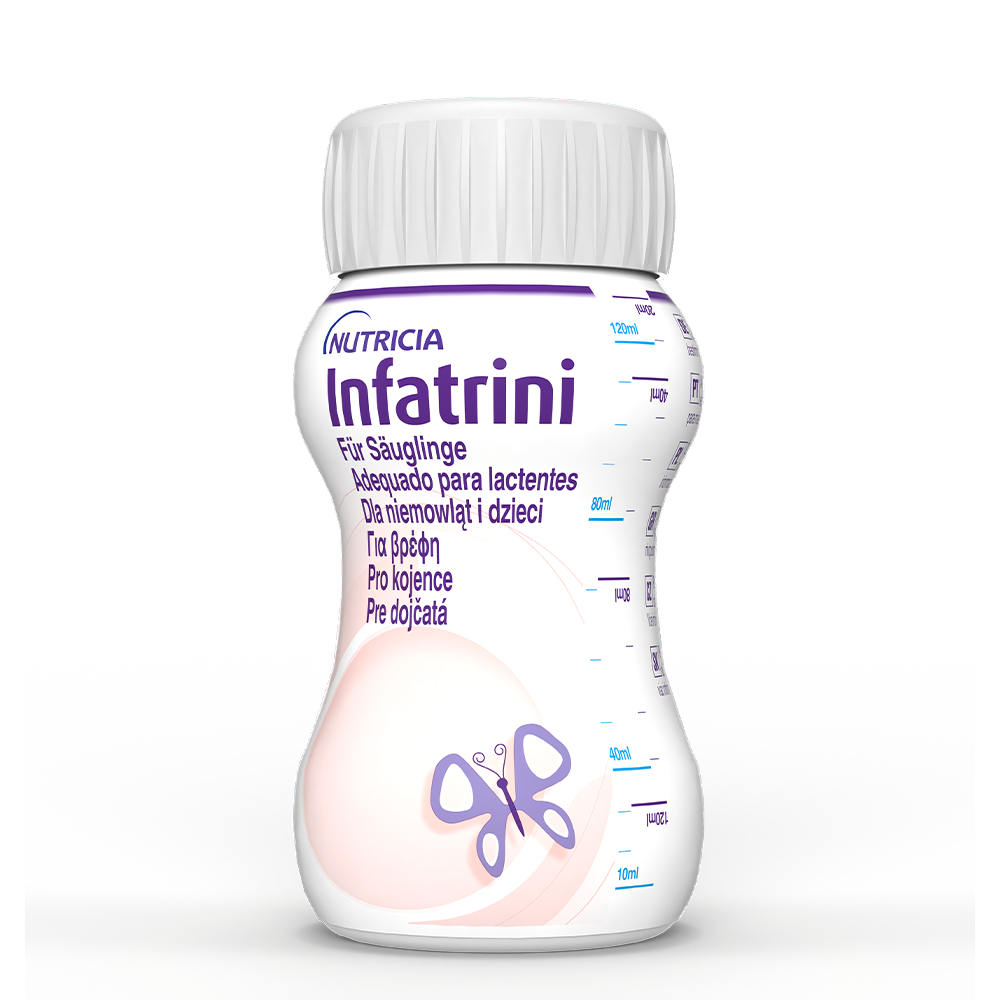 infatrini Nutricia Infatrini 24x125ml- Υπερπρωτεϊνικό & Yπερθερμιδικό Πόσιμο Θρεπτικό Σκεύασμα Για Βρέφη Από Τη Γέννηση - 24x125ml. - Image 1